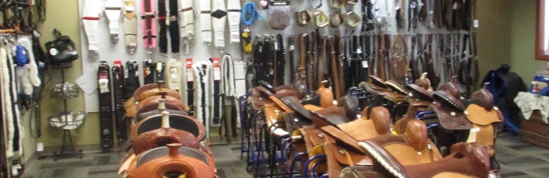 Saddles in the store