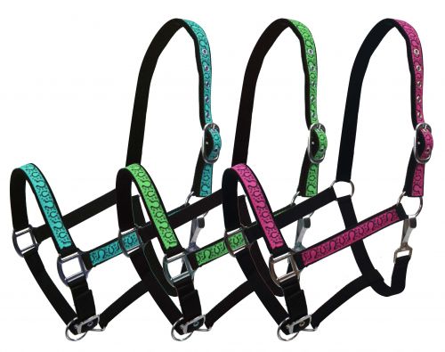 Adjustable Full Size Neoprene Lined Halter with Horse Shoe Overlay - Down  Home Tack & Feed LLC : Down Home Tack & Feed LLC