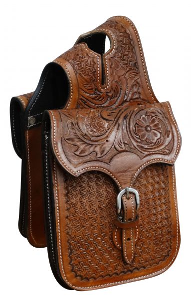 Showman Tooled Leather Horn Bag | Down Home Tack & Feed LLC