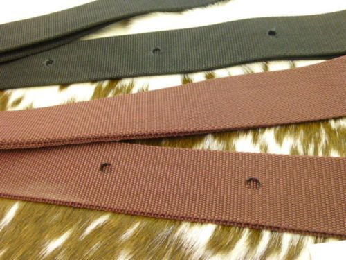 Formay 192922 brown web cinch strap 2" x 6'L w/leather lace ties,horse tack 