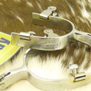 Weaver Children's Chrome-Plated Spurs With Engraved Band and 1-1/4" Shank 
